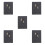 5Pcs Elegant 2025 Schedule Planner Black Notebook for Office Use 6