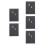 5Pcs Elegant 2025 Schedule Planner Black Notebook for Office Use 7