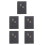 5Pcs Elegant 2025 Schedule Planner Black Notebook for Office Use 9