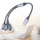USB Male to Multiport Splitter Adapter with 1xUSB3.0 and 2xUSB2.0 Extension Cable for TVs and Computer Use 2
