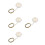 4Pcs Easy Install Silver Mini Ceiling Lights for Dollhouse Decoration 4