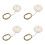 4Pcs Easy Install Silver Mini Ceiling Lights for Dollhouse Decoration 5