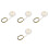 4Pcs Easy Install Silver Mini Ceiling Lights for Dollhouse Decoration 7