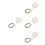 4Pcs Easy Install Silver Mini Ceiling Lights for Dollhouse Decoration 8