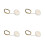 4Pcs Easy Install Silver Mini Ceiling Lights for Dollhouse Decoration 9