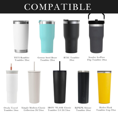 Bolsa transversal preta com alça, compatível com YETI Rambler 20oz e IRONFLASK2.0 20/24oz. 2