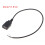 USB 2.0 Type A female jack pigtail cable 4-wire 7