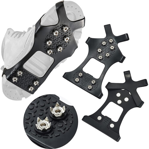 Crampons Ice Cleats for Shoes with 10 Spikes 1