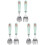3Sets Toddler Fork Spoon Set Green Safe Practical Kids Tableware 2