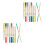 24Paren Drumsticks Set Vaatbaar Antislip Multi-Kleur 10