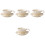 4Sets White Ceramic Water Cup Handle Coffee Mug Home Accessory 6