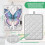 Butterfly Pot Holders Set Heat Resistant 2 Pcs 7" x 9.8" 3
