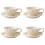 4Sets White Ceramic Water Cup Handle Coffee Mug Home Accessory 8