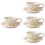 4Sets White Ceramic Water Cup Handle Coffee Mug Home Accessory 9