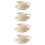 4Sets White Ceramic Water Cup Handle Coffee Mug Home Accessory 10