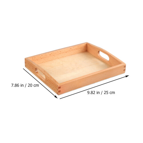 3Pcs Multi Wooden Serving Trays with Handles Storage Boxes 1