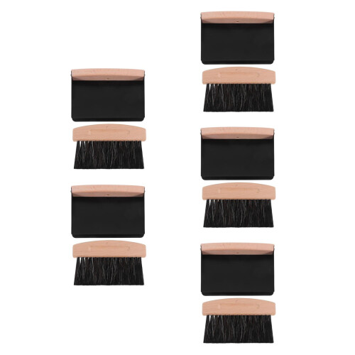 5Sets Lightweight Small Dustpan and Brush with Beech Wood Handle 2