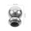 2Pcs Stainless Steel Ball Post Caps Silver Decorative Railing Guards 2