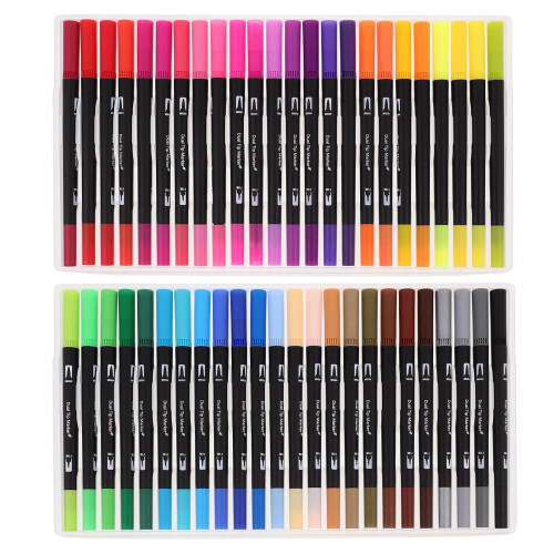 96Pcs Double-Headed Markers Assorted Colors for Sketching and Drawing 1