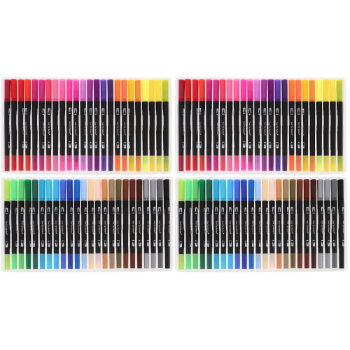 96Pcs Double-Headed Markers Assorted Colors for Sketching and Drawing 2