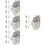 8Sets Durable Silver Threaded Eye Screw Hooks for Jewelry Making 6