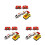 3Sets Safe Plastic Kids Remote Control Train Toy Educational Plaything 9