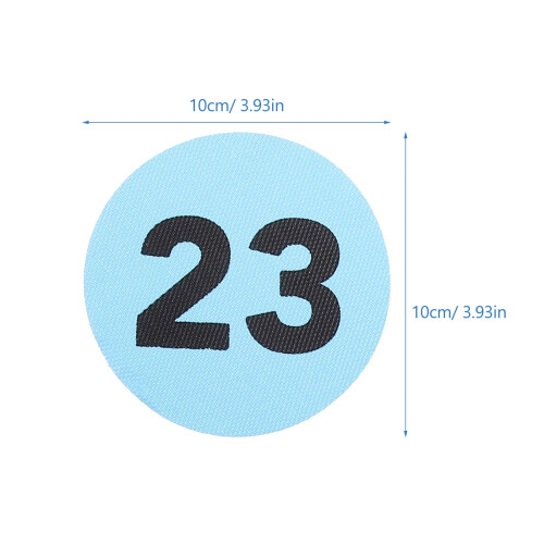 36Pcs Carpet Dots for Classroom Nylon Circular Assorted Color Number Learning Positioning Sticker 1