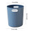 Small Round Trash Can Plastic 1.9 Gallon Blue 3