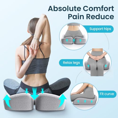 Memory Foam Seat Cushion for Office and Car Chairs 2