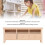 Natural Birch Mini TV Cabinet 14.9x5.8x4.8cm 3