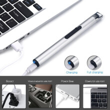 Brichetă reîncărcabilă USB pentru activități în interior și în aer liber, brichetă sigură cu protecție dublă și tehnologie inovatoare