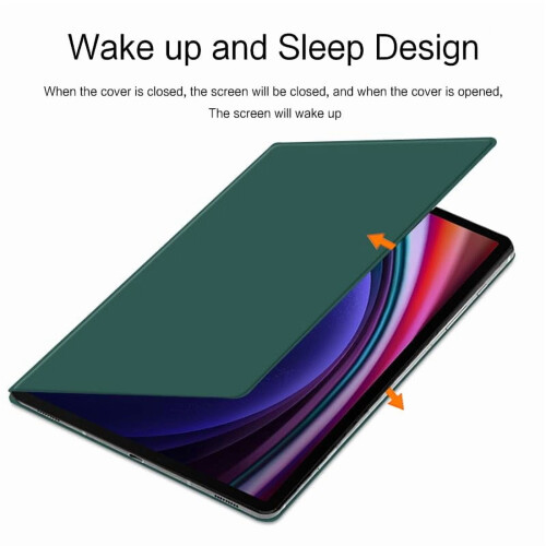 Capa magnética compatível com Galaxy Tab S10 Plus/S9 FE+/S9 FE Plus de 12,4 polegadas, suporte para S-Pen, ativação/desativação automática, 2