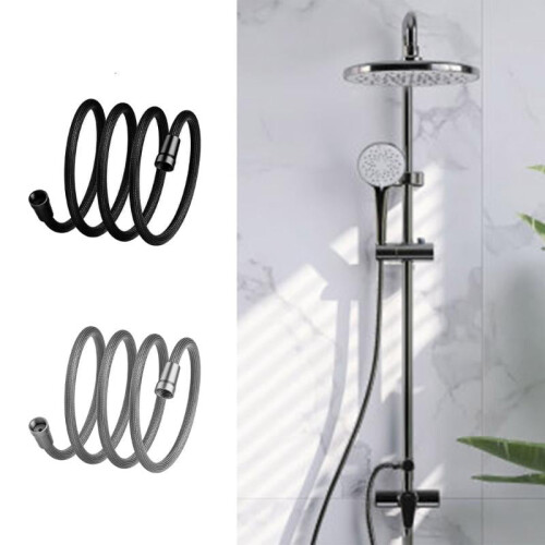HONCLL 7FT Shower Hoses Flexible Nylon Attachment Handheld Shower Head Hoses Replacement 1
