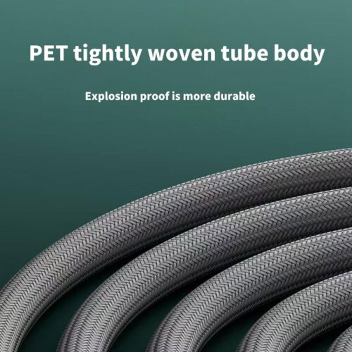 HONCLL 7FT Shower Hoses Flexible Nylon Attachment Handheld Shower Head Hoses Replacement 2