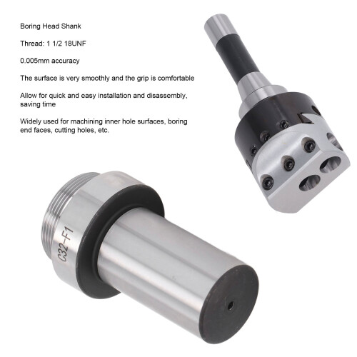 Robust Metalworking Threaded Boring Tool C32 1.5 18UNF with Quick-Change Head 2