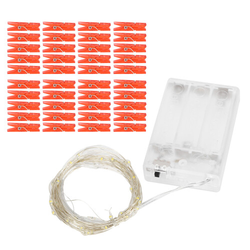 Timer Function String Lights, Battery Operated Fairy Lights, Waterproof LED String Lights with40Warm White Micro LEDs for Corridors 1