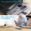 Kit com 2 cabos USB-C e carregador de parede 2 em 1, 1,2 m, carregamento rápido, compatível com iPhone e Android. 5