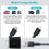 Kit com 2 cabos USB-C e carregador de parede 2 em 1, 1,2 m, carregamento rápido, compatível com iPhone e Android. 7
