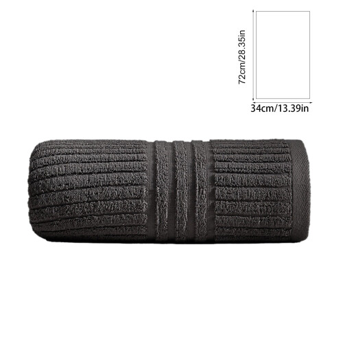 Badetuchset, 100 % Baumwolle, 4er-Pack, Dunkelgrau 2