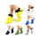 Κάλτσες Dragonus Men Five Toe Socks από Βαμβάκι, Στερεές Αθλητικές Κάλτσες για Τρέξιμο με 3