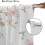 Flower Curtains Watercolor Pink Peach Blossom Pattern 6