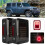 Πίσω φώτα LED Jeep JK με φιμέ κρύσταλλα, Διαμόρφωση ασφαλέστερων νυχτών, φωτεινότερα 4