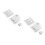 2Sets Roller Blind Vervangingskit Met ABS En Aluminium, Wit, 4