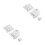 2Sets Roller Blind Vervangingskit Met ABS En Aluminium, Wit, 5