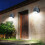 Waterproof Wall Light, Outdoor Solar Lights With Garden Light Features, Energy Saving Solid Hard Plastic Motion Sensor Sconce For Advanced 6