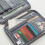 2St Grijze Document Organizer Reis Wallet Paspoort Waterdicht 4