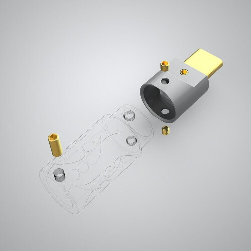 Type C 3.1 Audio Connector Gold Plated Aluminum Case Brass 1