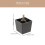 Plastic Furniture Legs Black Square 4 Pcs 3