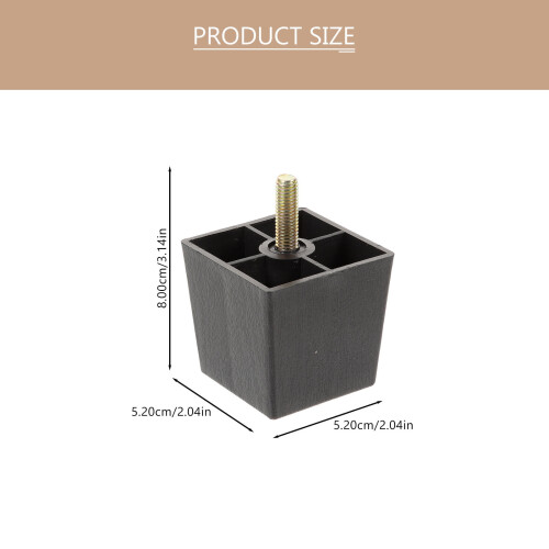 Rubber Plastic Sofa Legs 4 Pcs 1