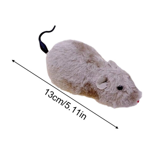Plush Squeaky Mouse Cat Toy 5.11 inch 1